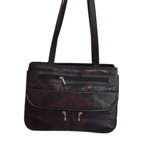 SALE SALE NWT Afonie Womens Black Genuine Leather Purse Shoulder/Tote Satchel